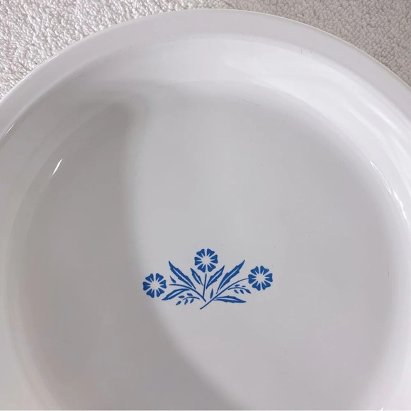 Vintage Corningware Blue Cornflower Round  Pie Plate Pie Dish - Picture 8 of 15